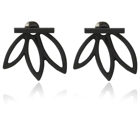 🔵𝟲𝟱%𝗢𝗙𝗙 𝗯𝘂𝗻𝗱𝗹𝗲𝘀 𝟯+🔵 NEW Lotus Minimalist Jacket Earrings - Picture 9 of 15